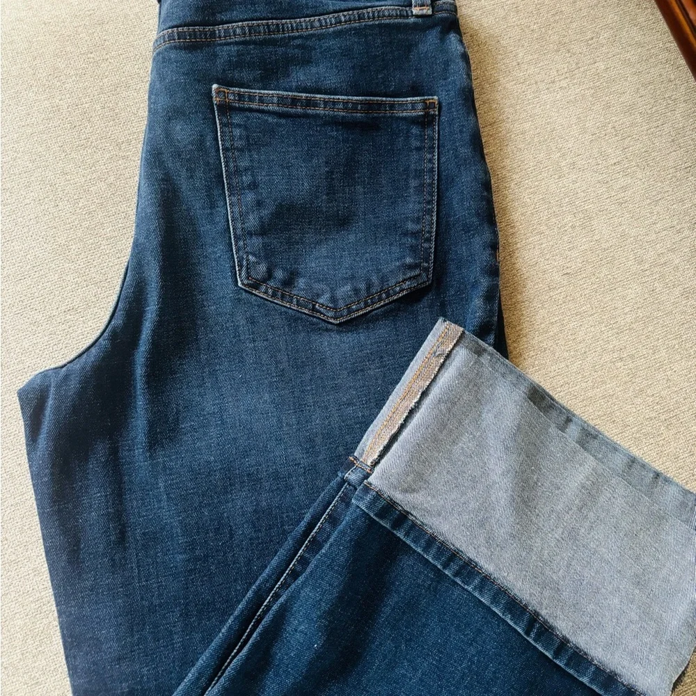 Banana Republic Dark Blue Straight cuffed Jeans - Picture 2 of 3